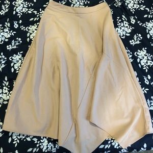 Zara nude midi skirt